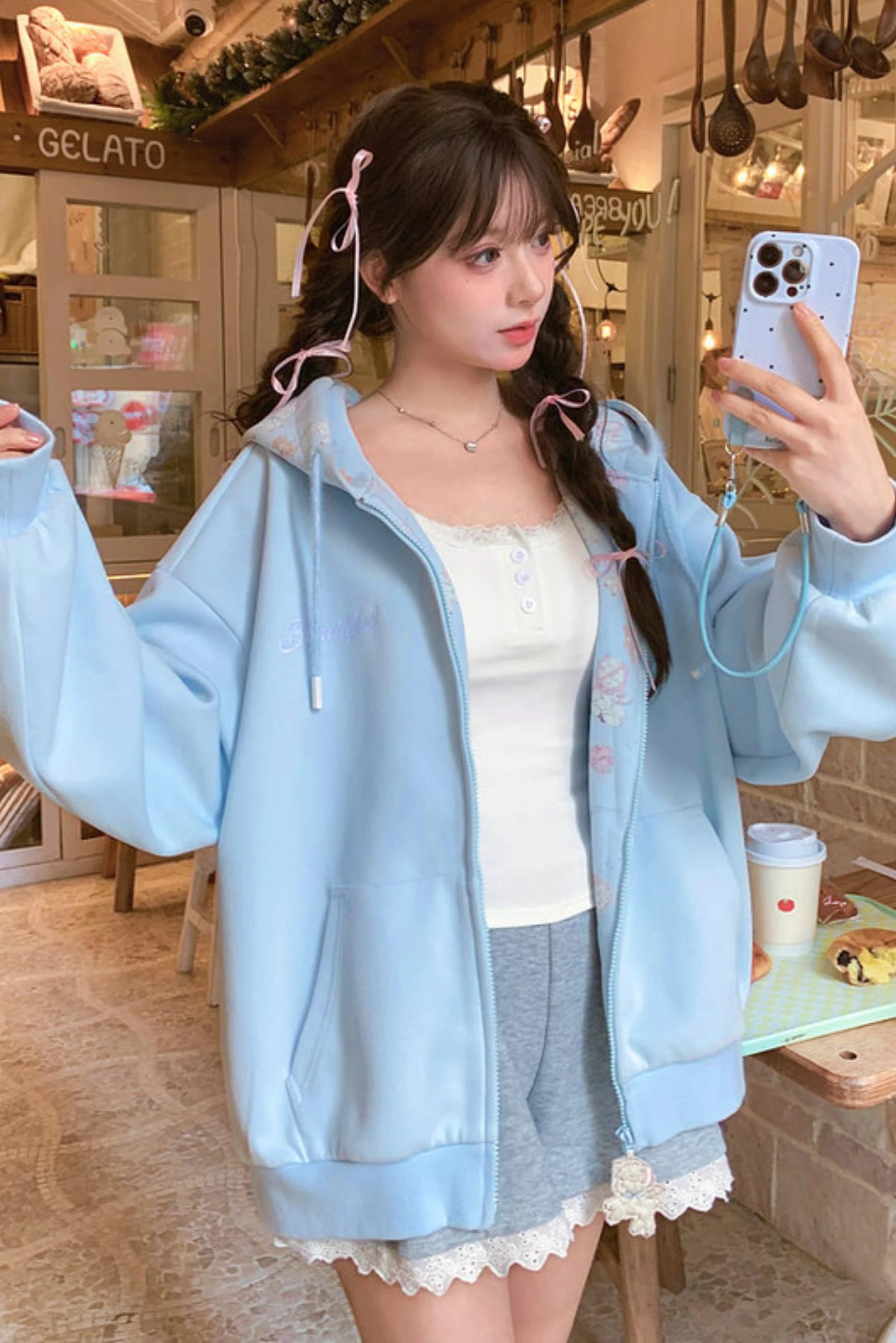 Mori Girl Hooded Jacket - Image 4
