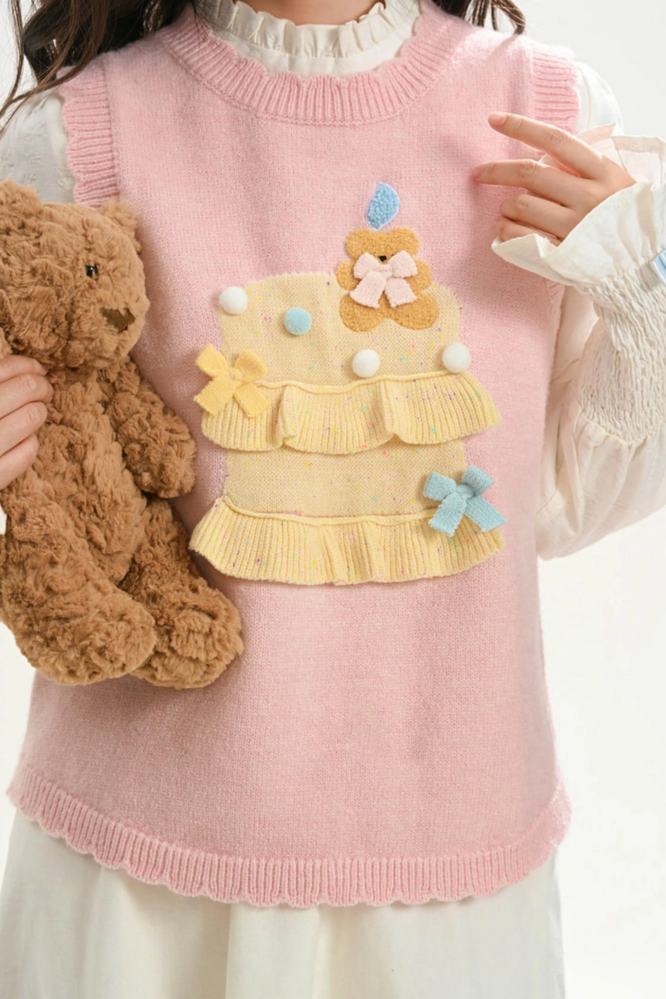 Mori Girl Knitted Vest + Dress - Image 13