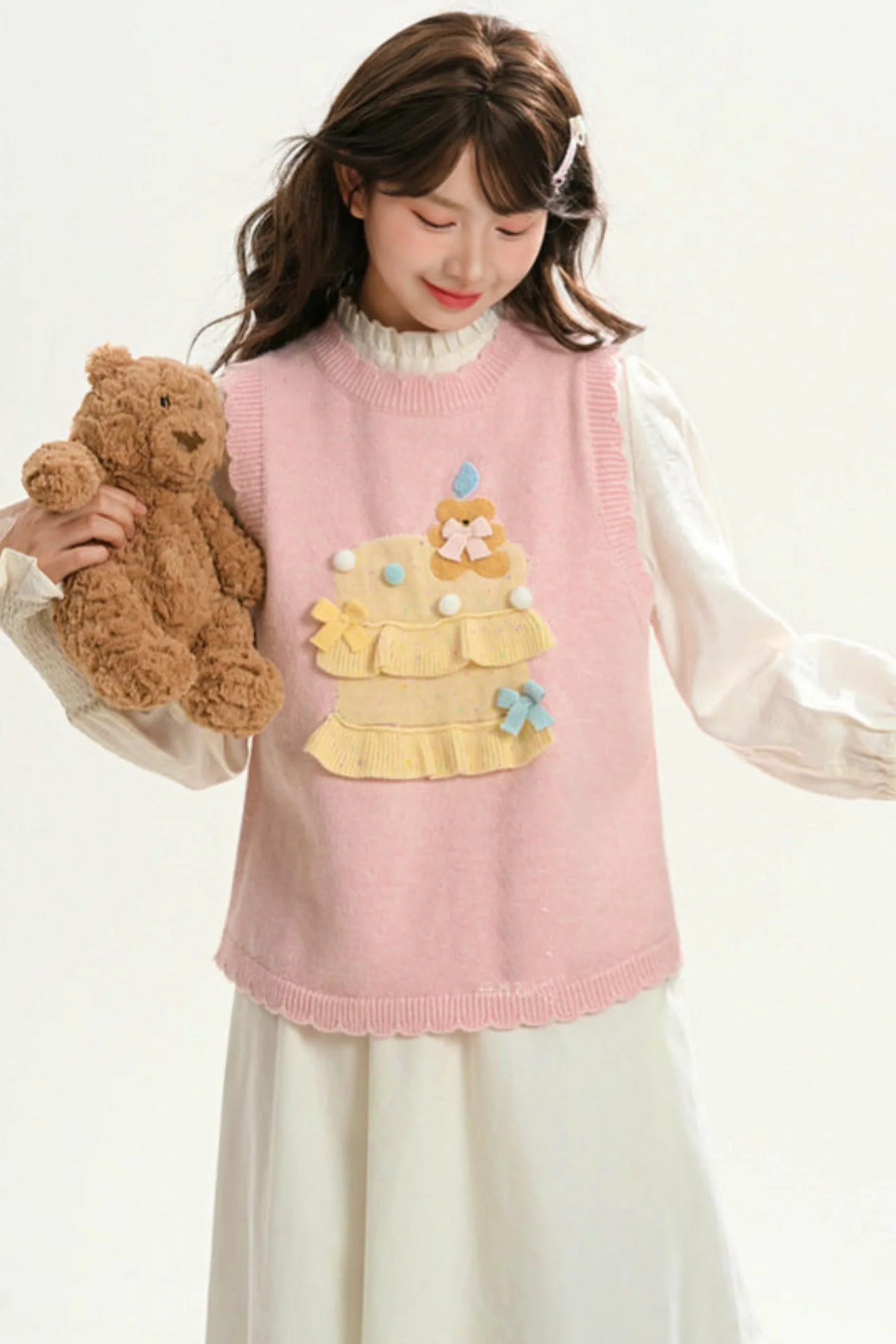 Mori Girl Knitted Vest + Dress - Image 7