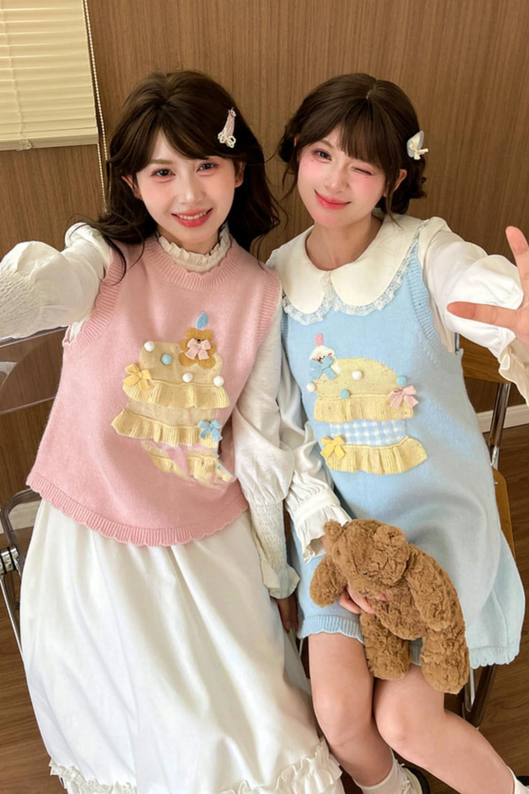 Mori Girl Knitted Vest + Dress - Image 8