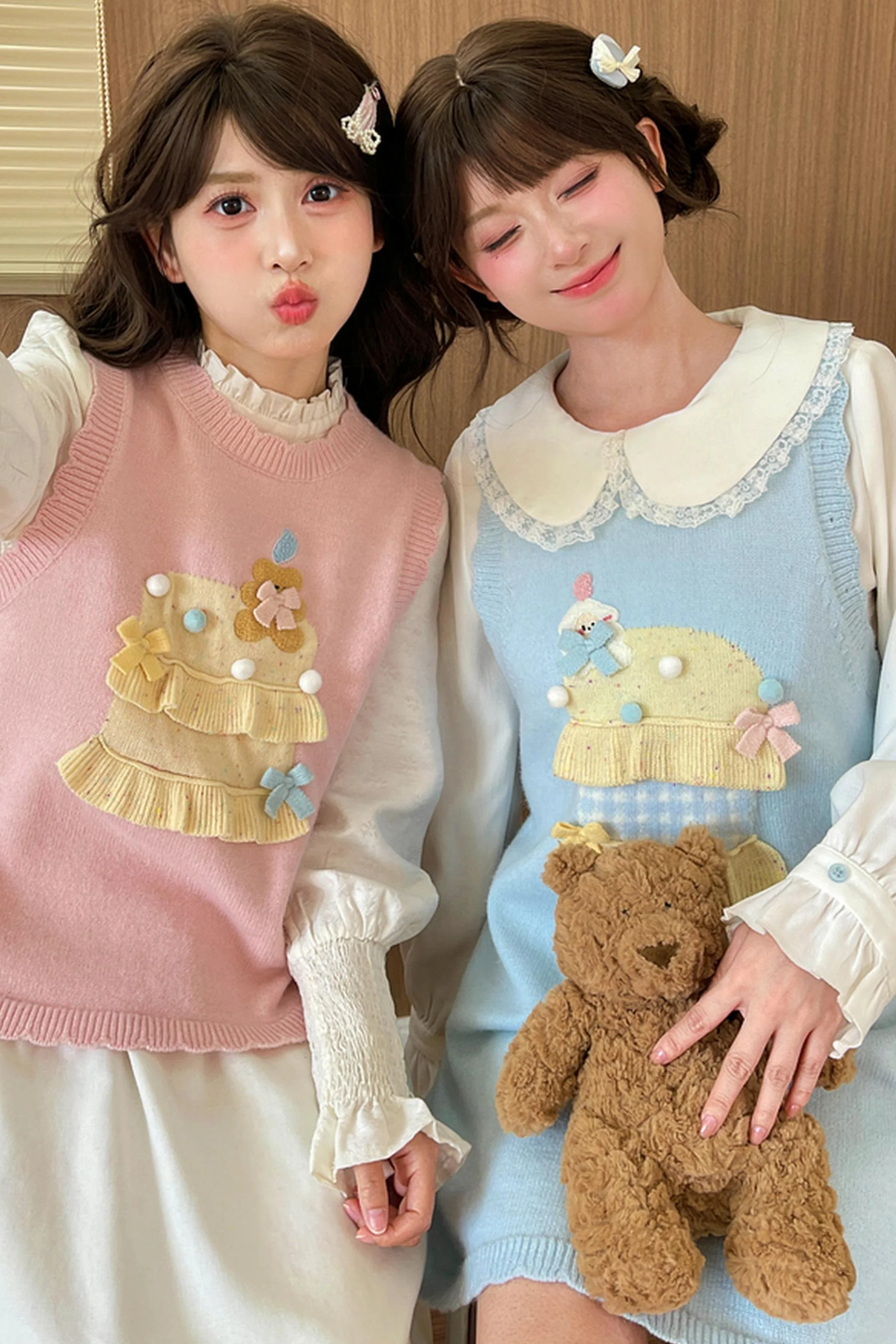 Mori Girl Knitted Vest + Dress - Image 9