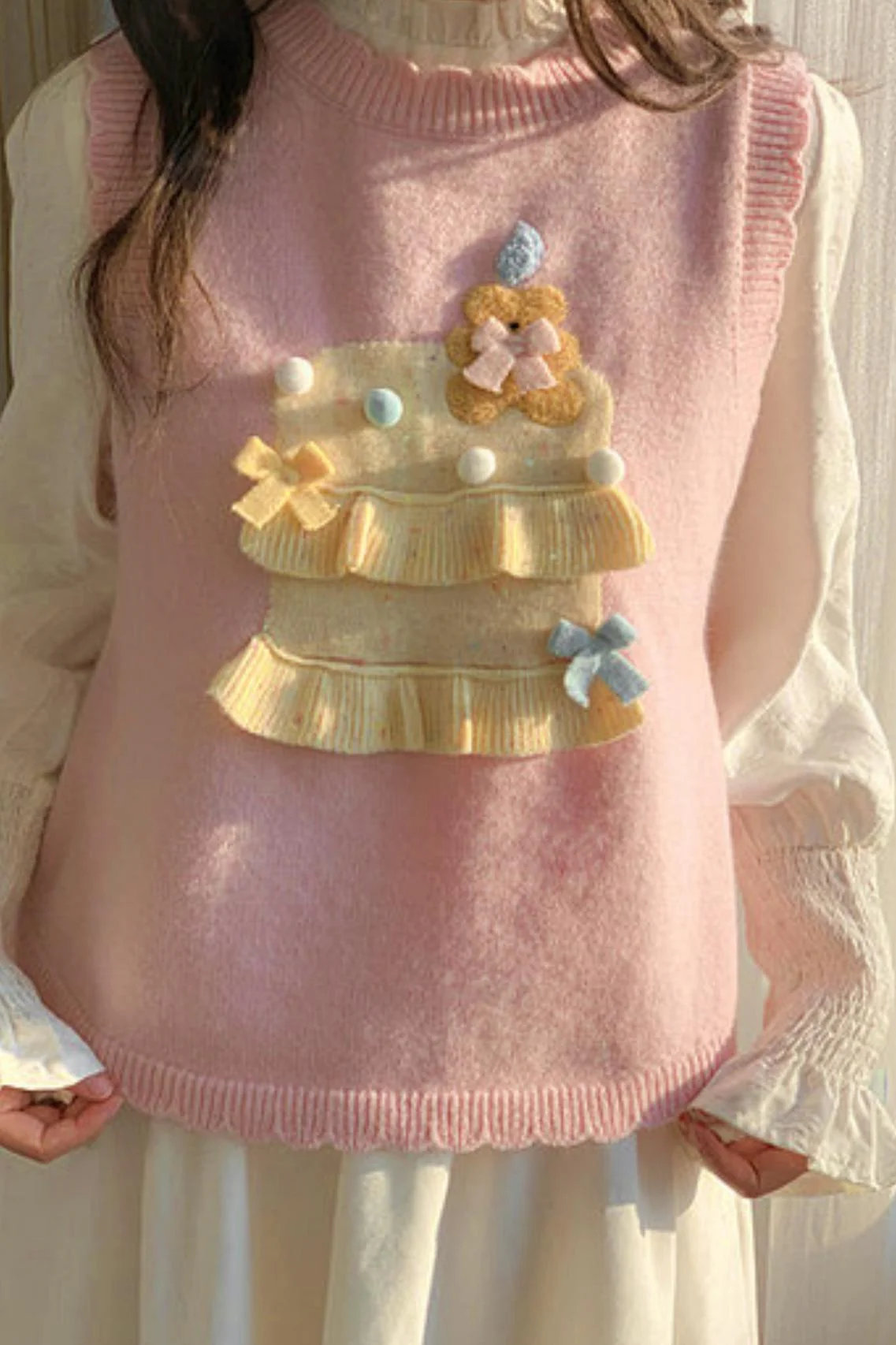 Mori Girl Knitted Vest + Dress - Image 14