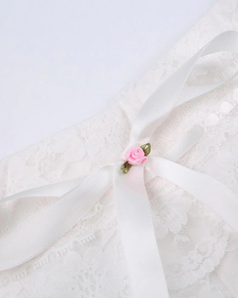Mornbury Frilly Lace Shorts - Image 3