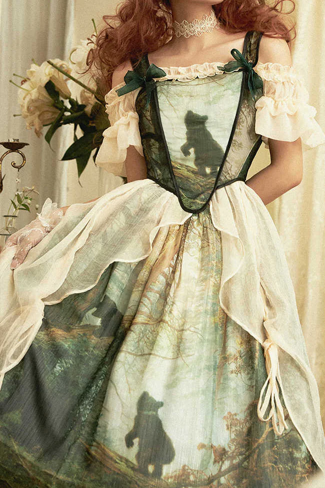Morning Forest Cottage Lolita Dress - Image 4
