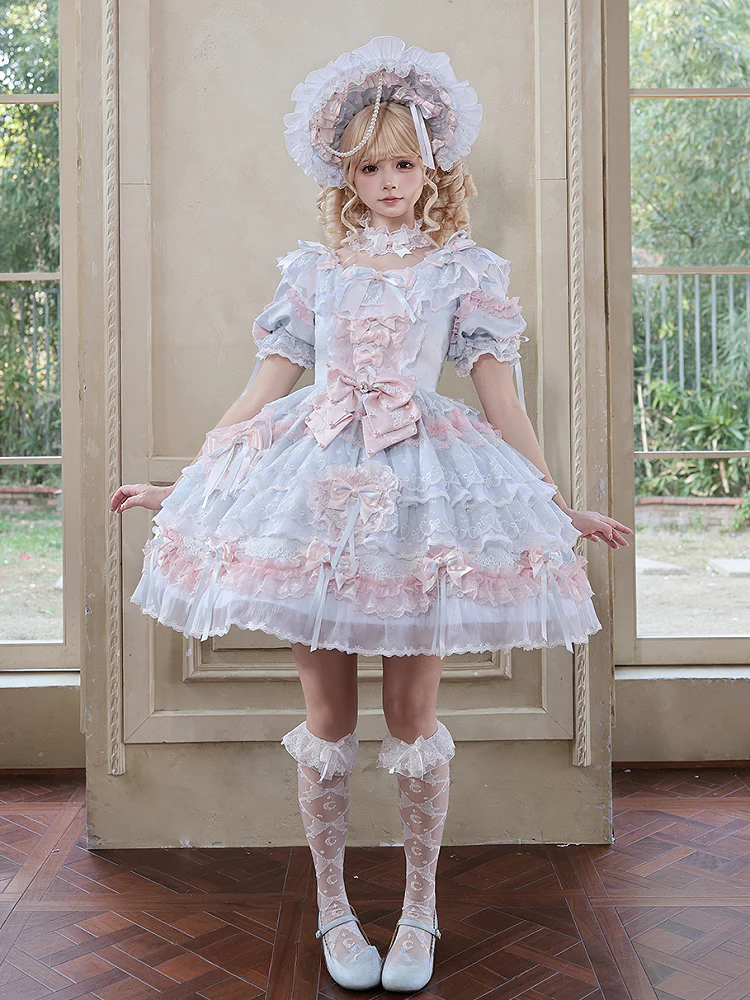 [Pre-order] Mist Blue Romantic Lace Lolita Series Accessories - Image 13