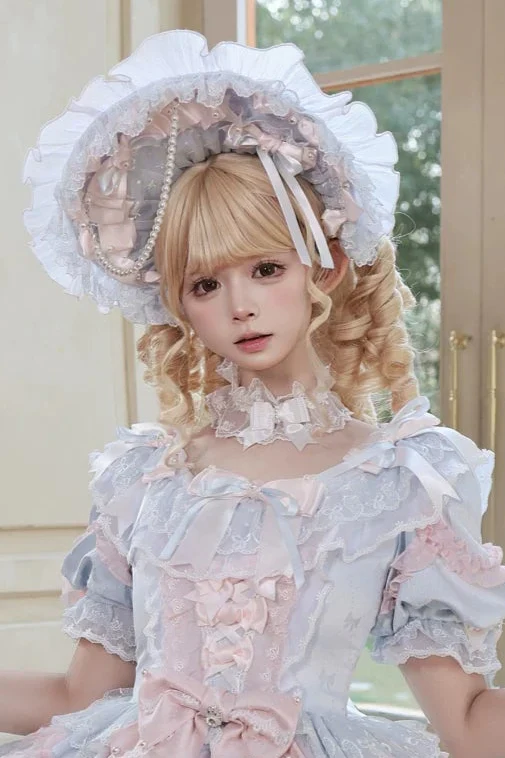 [Pre-order] Mist Blue Romantic Lace Lolita Series Accessories - Image 8