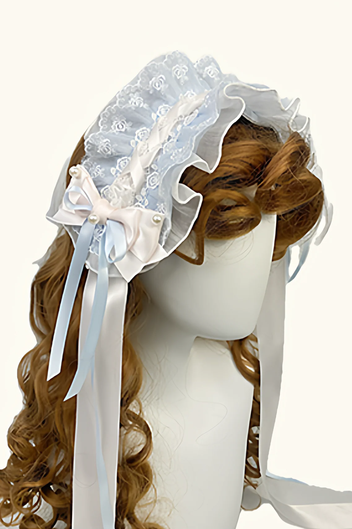 [Pre-order] Mist Blue Romantic Lace Lolita Princess Dress + Set 1/2/3 - Image 9