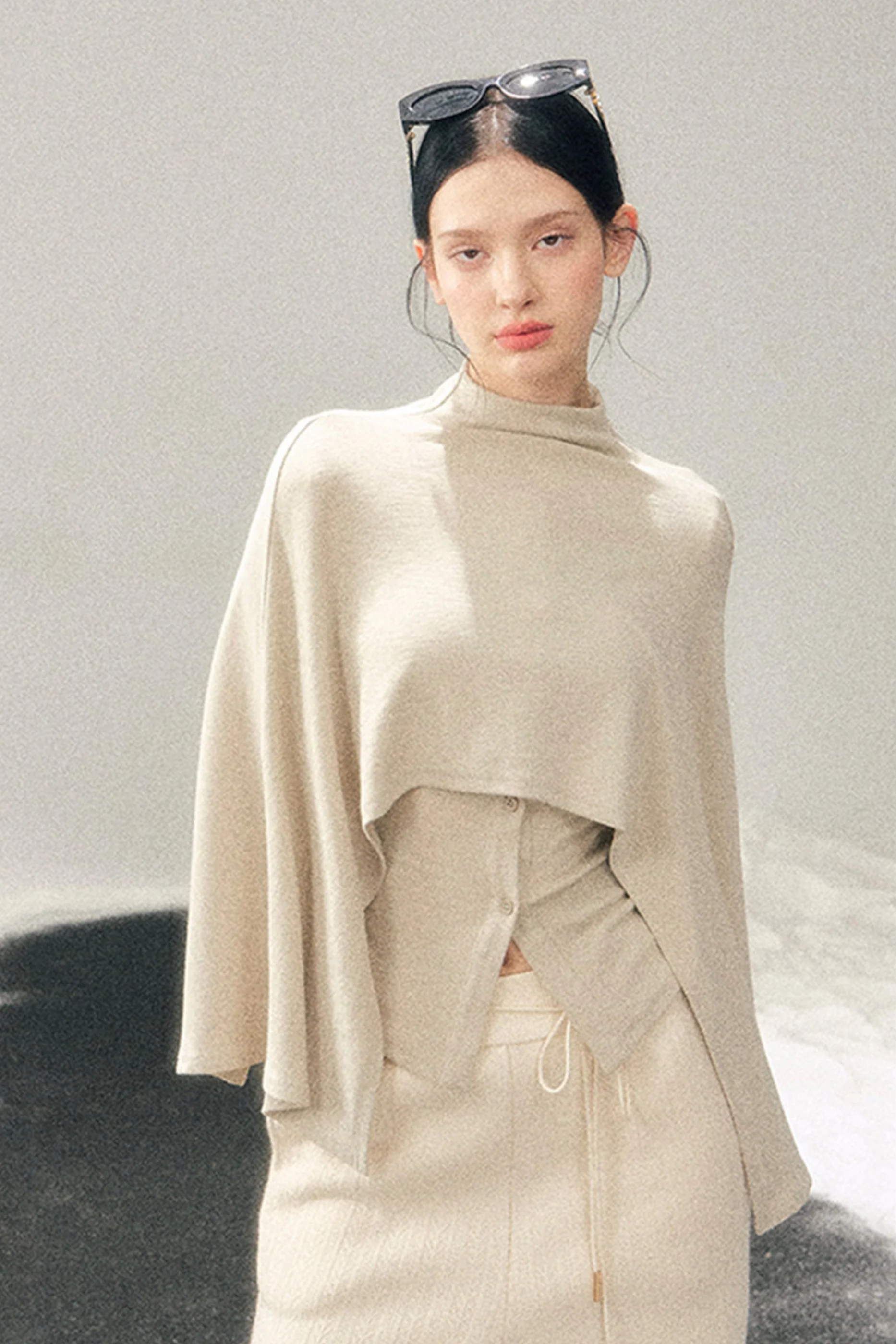 Edgy Tight Shawl + Top