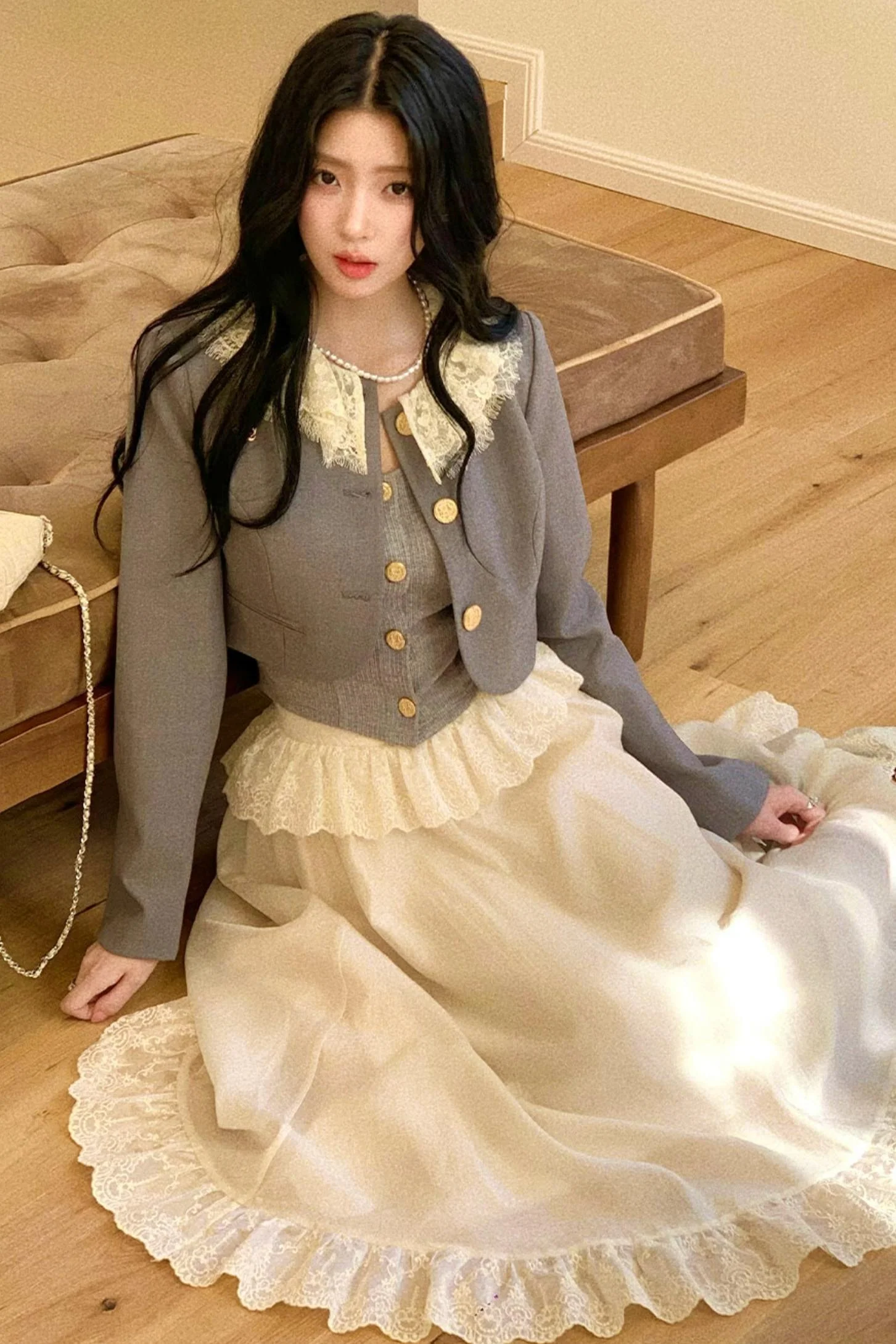 French Wreath Jacket + Top + Skirt - Image 11