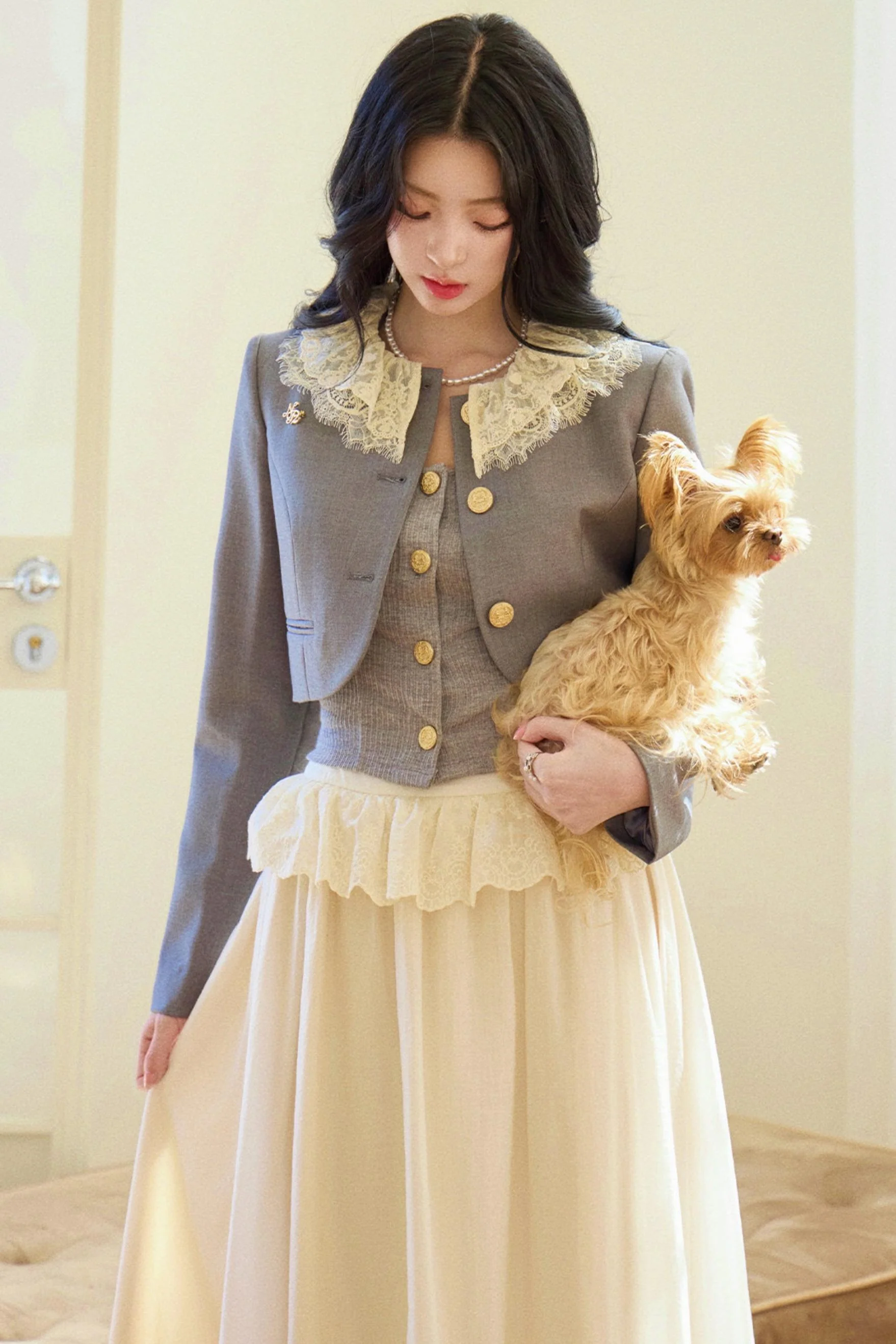 French Wreath Jacket + Top + Skirt - Image 7