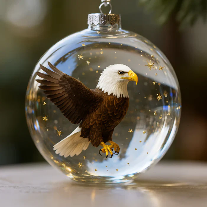 Nature’s Birds Crystal Glass Ornament Set
