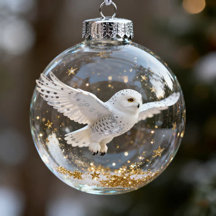 Nature’s Birds Crystal Glass Ornament Set - Image 2