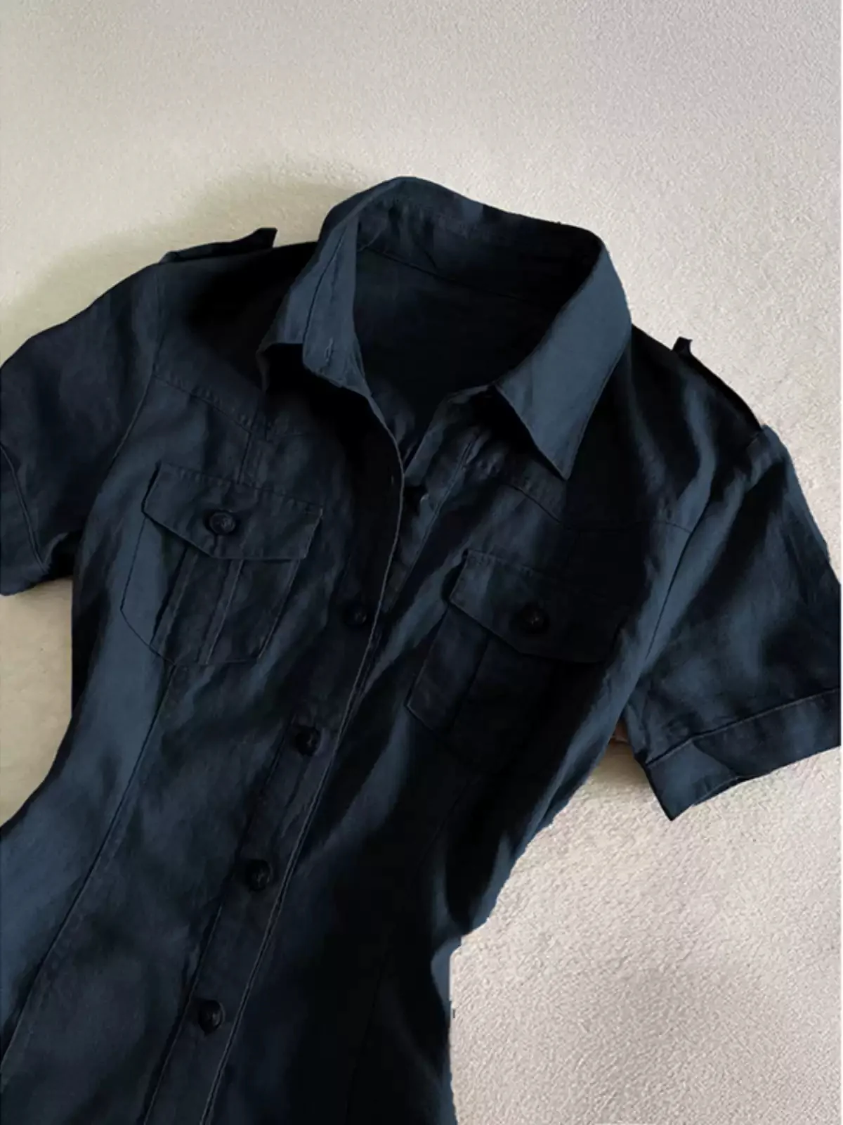 Navy blue cake shirt dress - Image 2