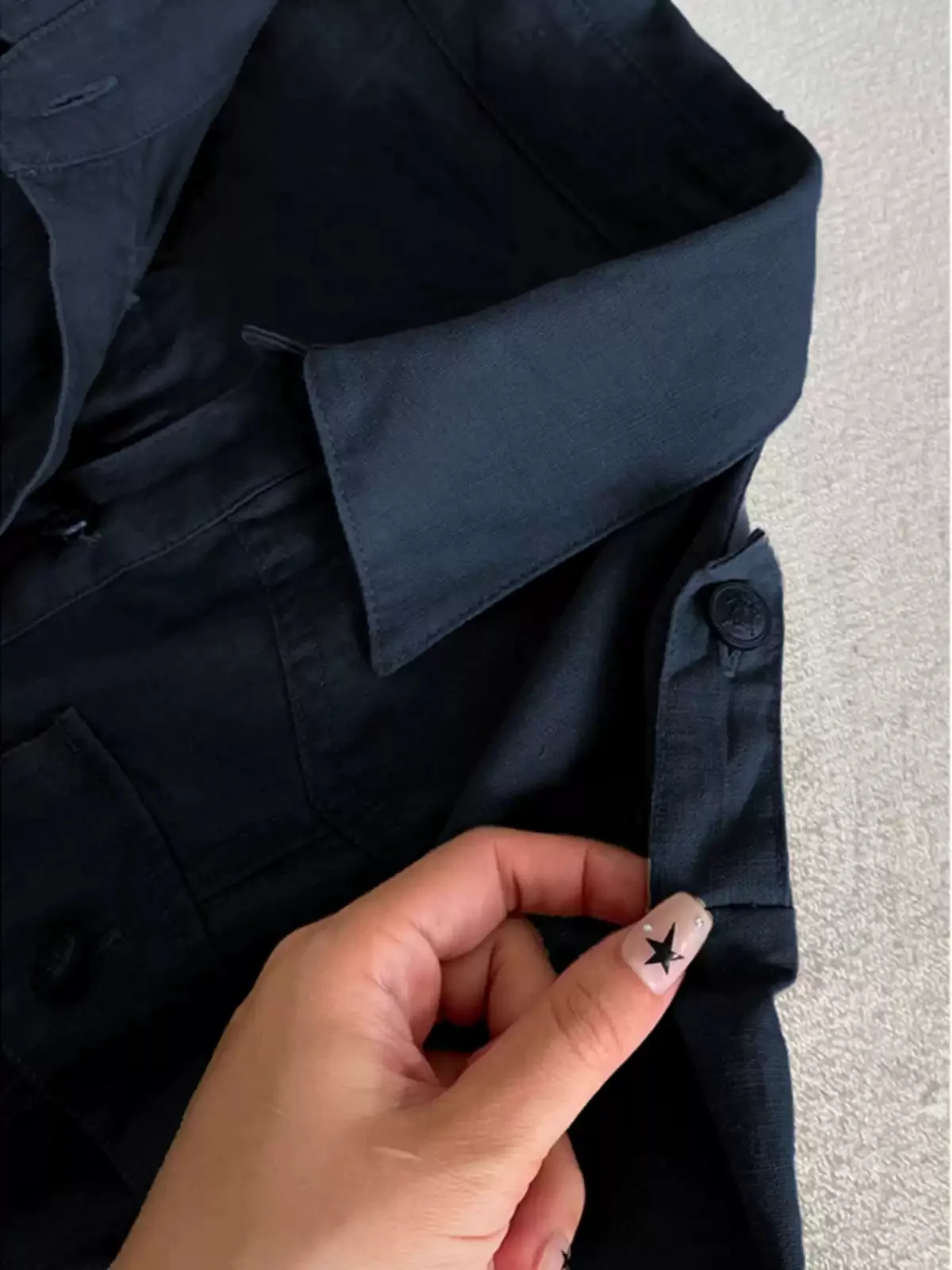 Navy blue cake shirt dress - Image 3