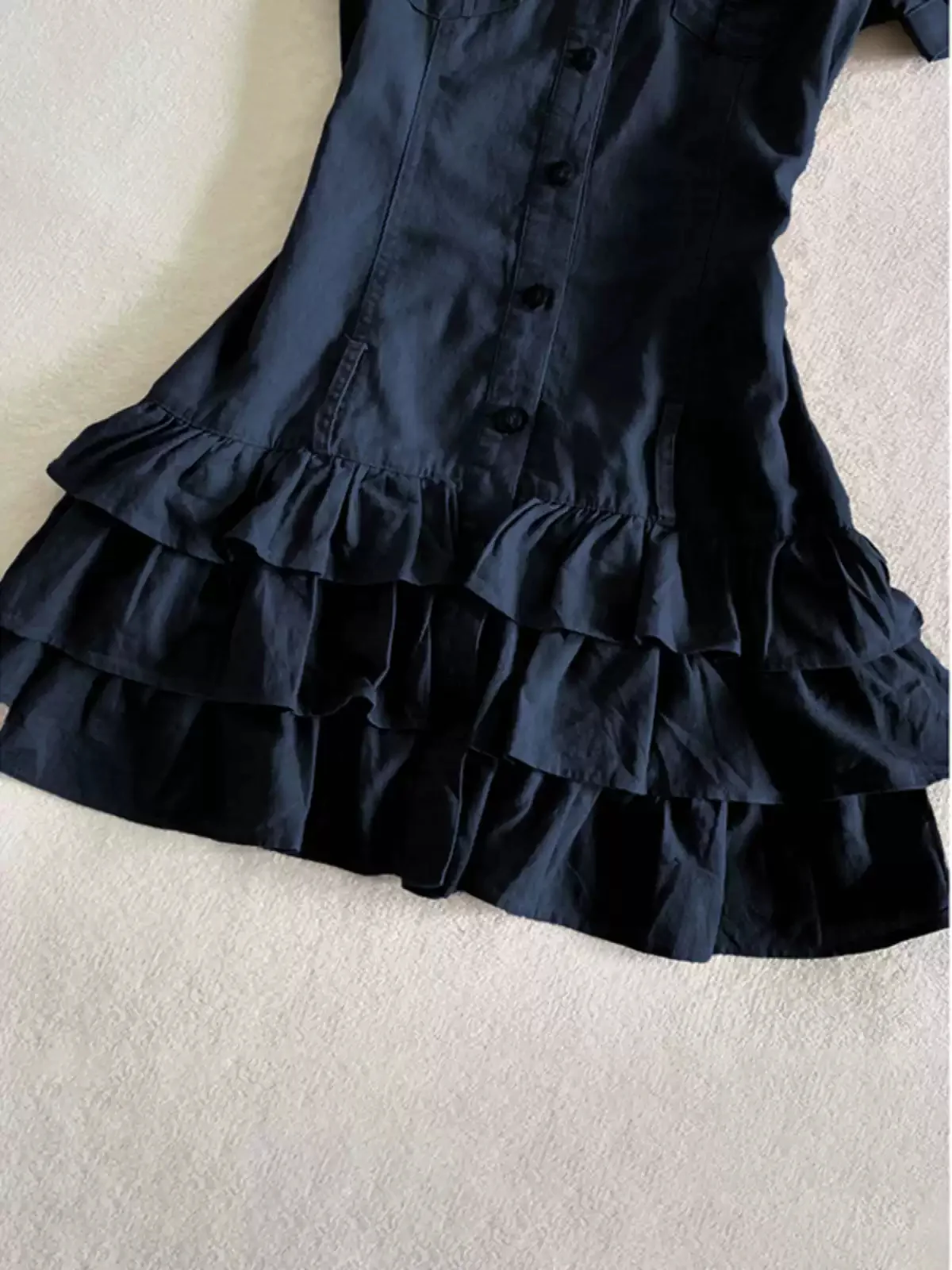 Navy blue cake shirt dress - Image 4