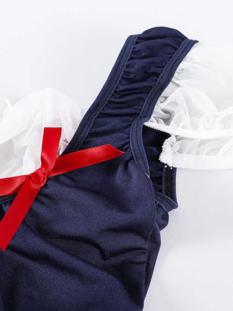Navy Puff Sleeves Lingerie - Image 6