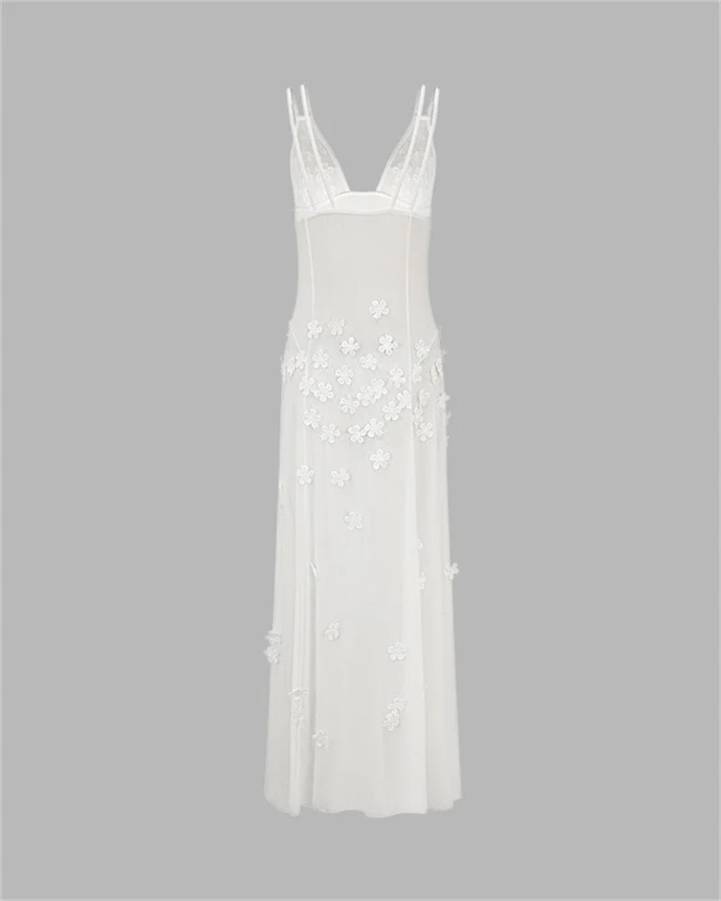 Newden Maxi Floral High Slit Skirt - Image 3