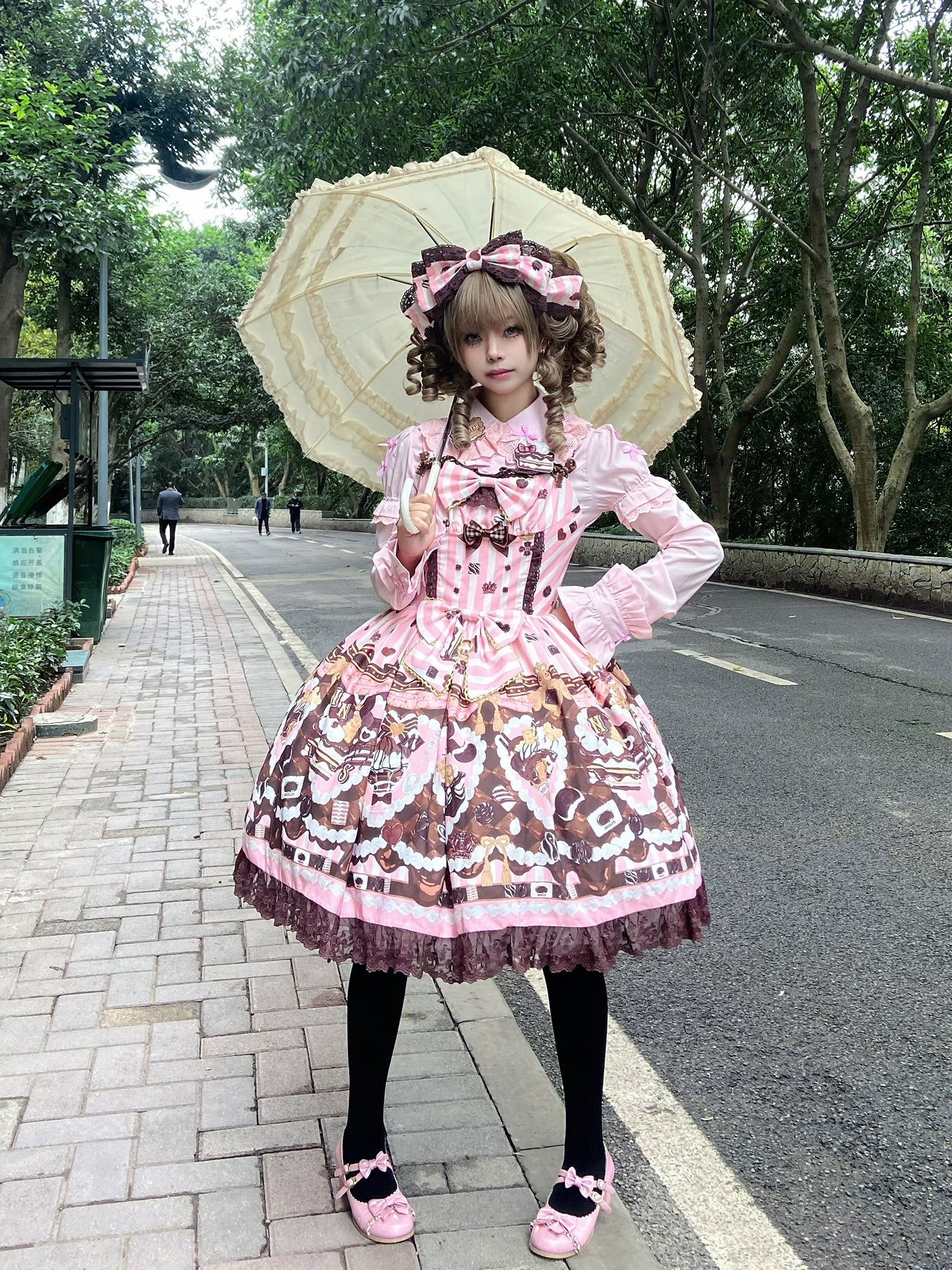 Sweet Lolita Dress Suit Cute Print Lolita OP and JSK - Image 7