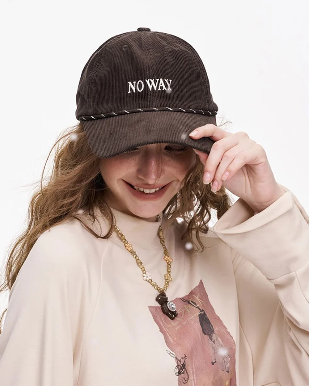 No Way Cord Baseball Cap - Image 5