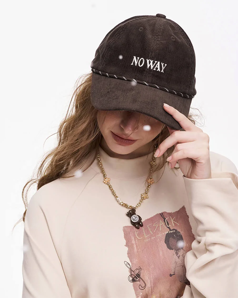 No Way Cord Baseball Cap - Image 7