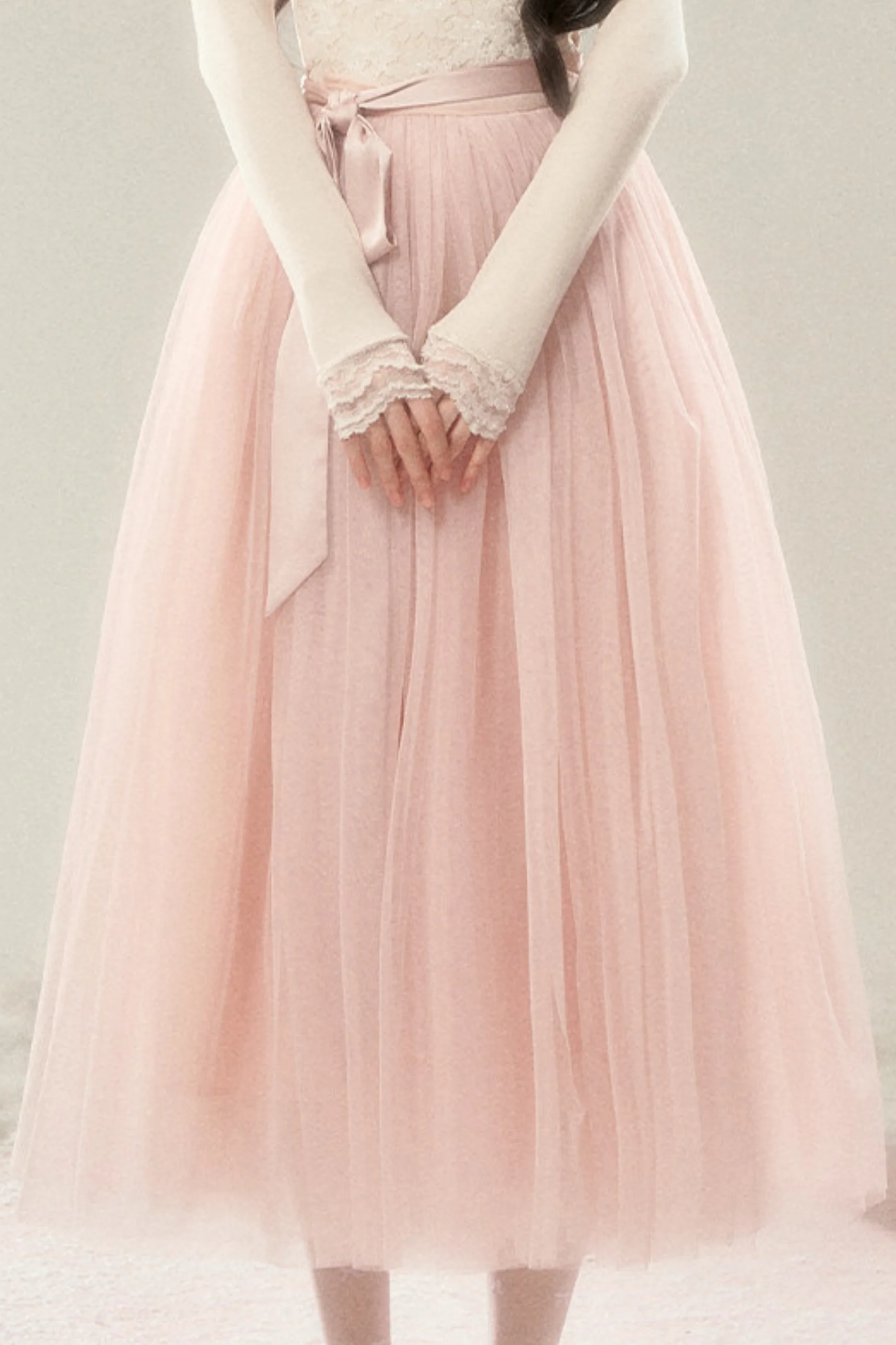 Noble French Lace Top + Flare Tulle Skirt - Image 17