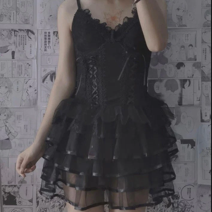 Noir Dolly Dress - Image 8