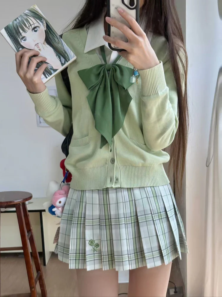 Ochaya Green JK Plaid Skirt - Image 3