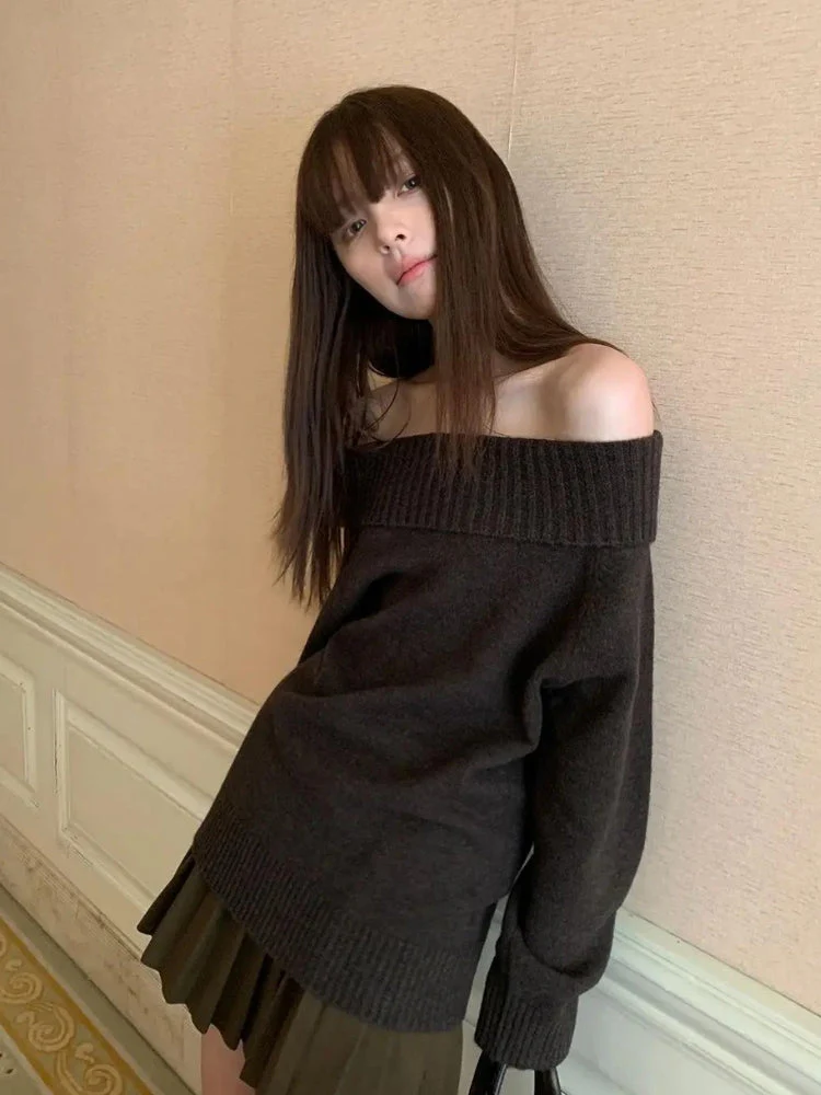 Off Shoulder Sweater - Image 2
