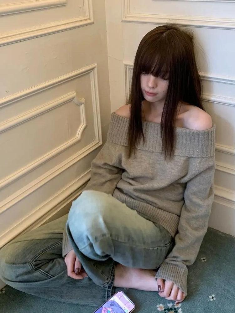Off Shoulder Sweater - Image 3