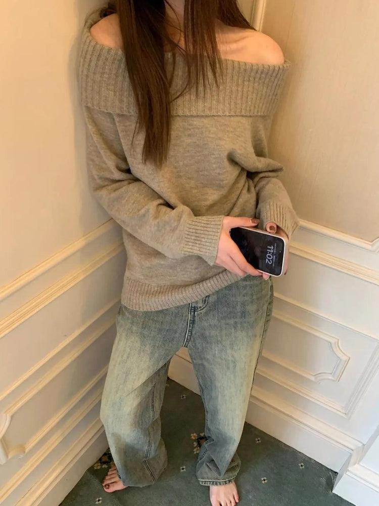 Off Shoulder Sweater - Image 4