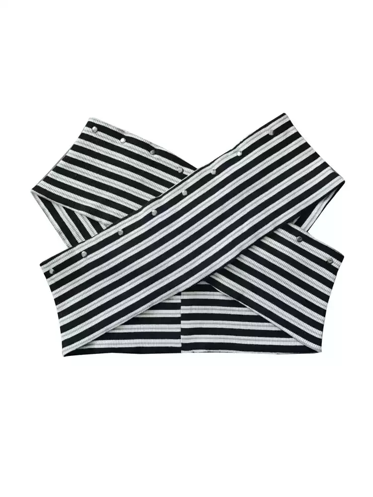 one-shoulder striped hot tube top - Image 5
