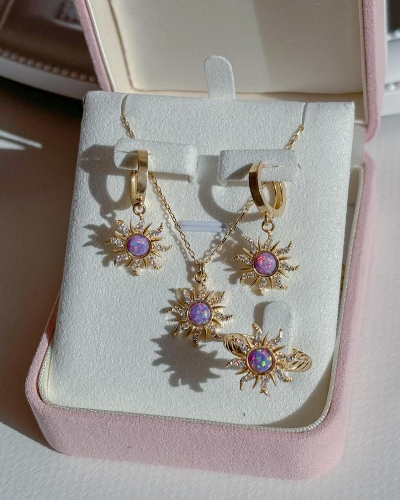 Opal Sun Jewelry Set - Image 3