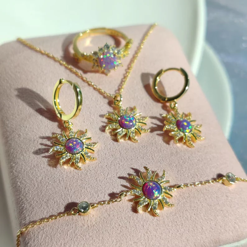 Opal Sun Jewelry Set - Image 4