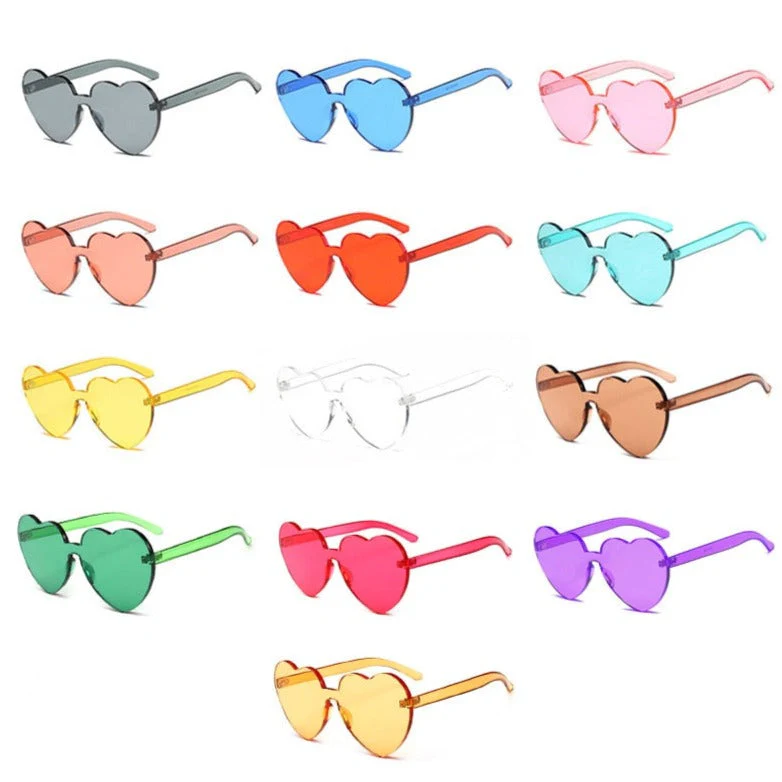 Oversize Heart Shaped Sunglasses - Image 14