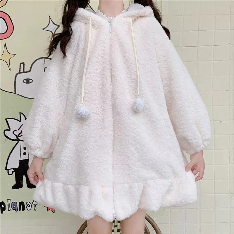 Oversized Fluffy Bunny Jacket - Image 2