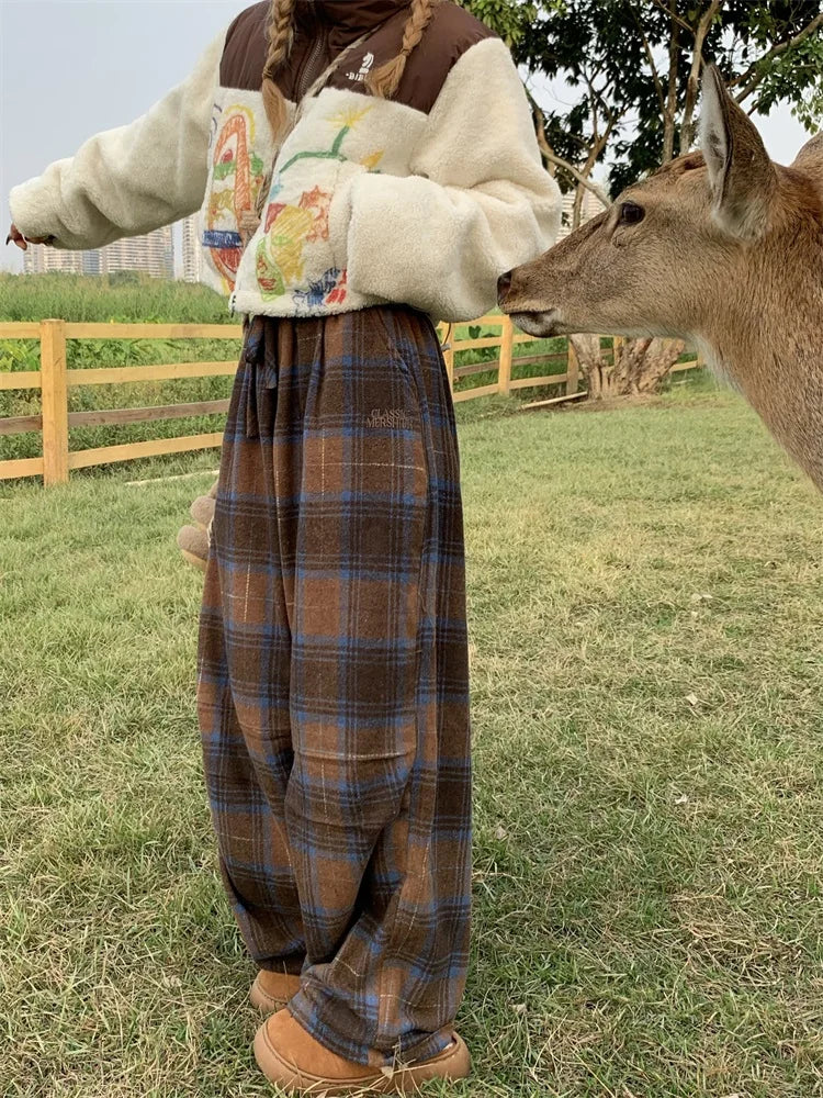 Oversized Plaid Sweatpants - Image 2