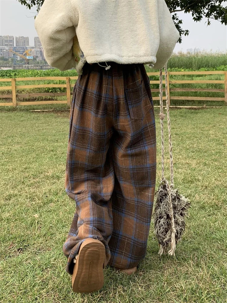 Oversized Plaid Sweatpants - Image 3