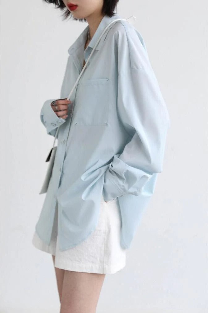 Oversized Poplin Shirt - Image 4