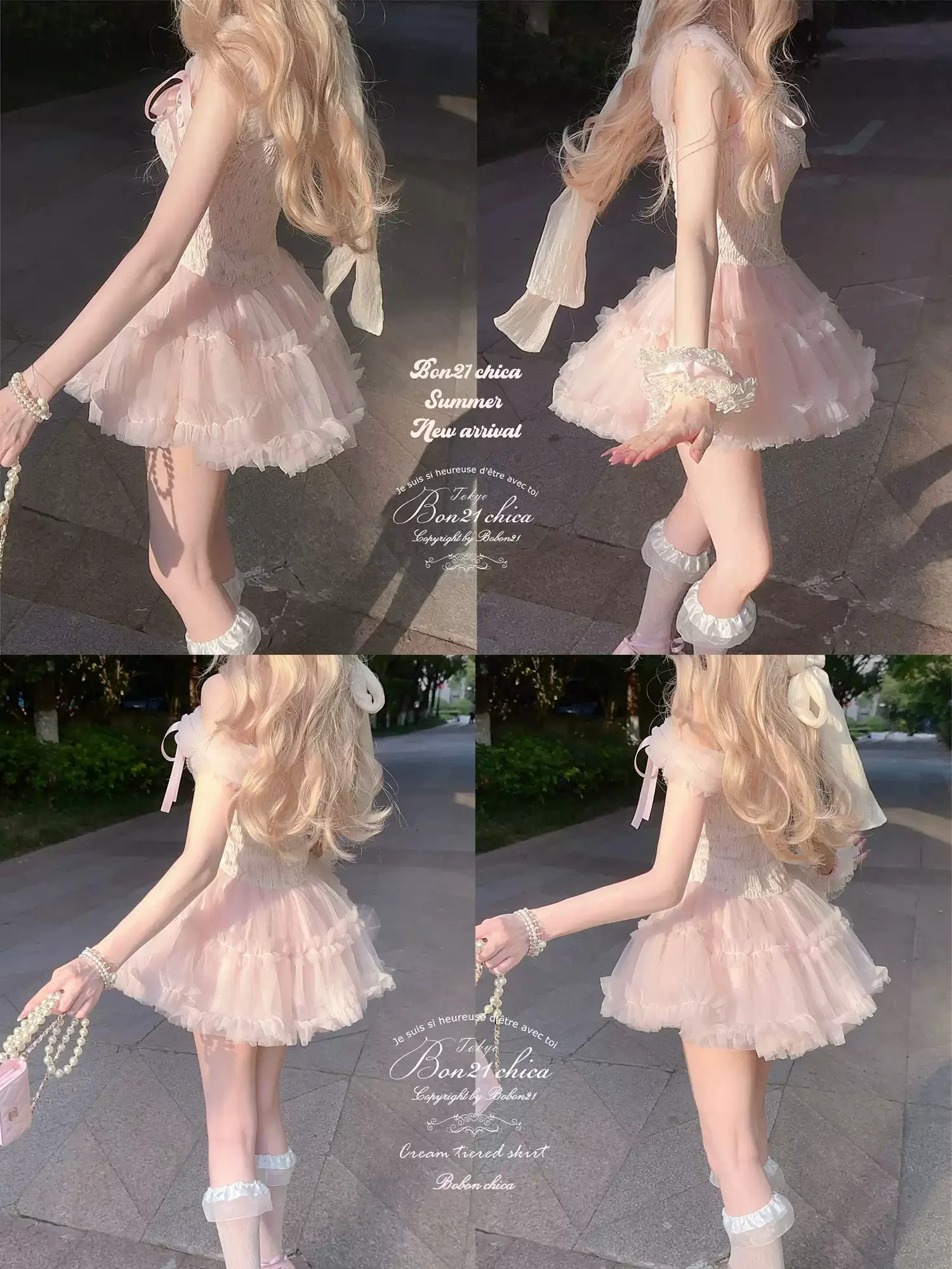 Palace Ribbon Cake Mesh Dress - Image 4
