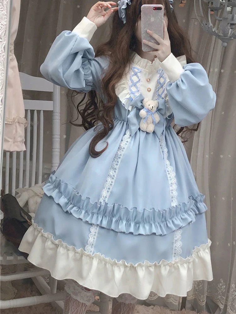 Pastel Blue Maiden Dress - Image 2