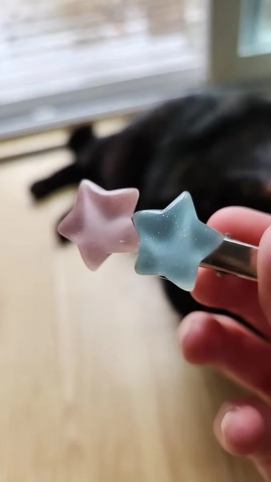 Pastel Candy Star Hair Clips - Image 6