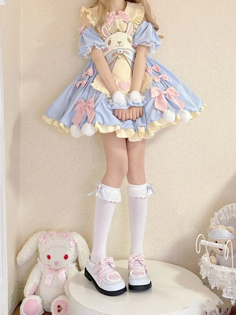 Pastel Easter Bunny Dress - Image 5