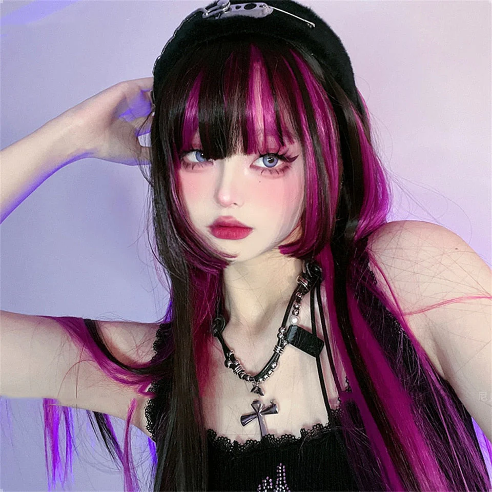 Pastel Goth Draculaura Wig - Image 2