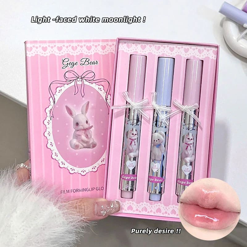 Pastel Teddy Long-Lasting Water-Gloss Lip Tint Set - Image 24