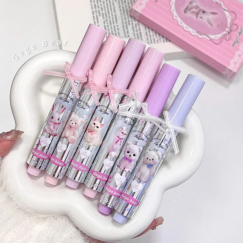 Pastel Teddy Long-Lasting Water-Gloss Lip Tint Set - Image 28