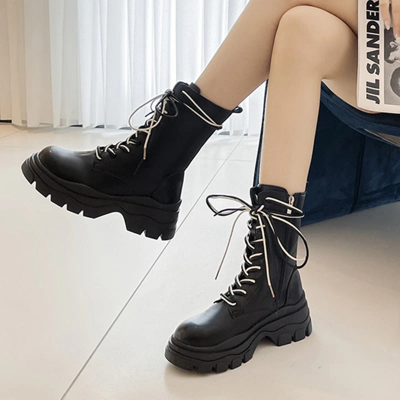 Pastel Warrior Combat Boots - Image 5