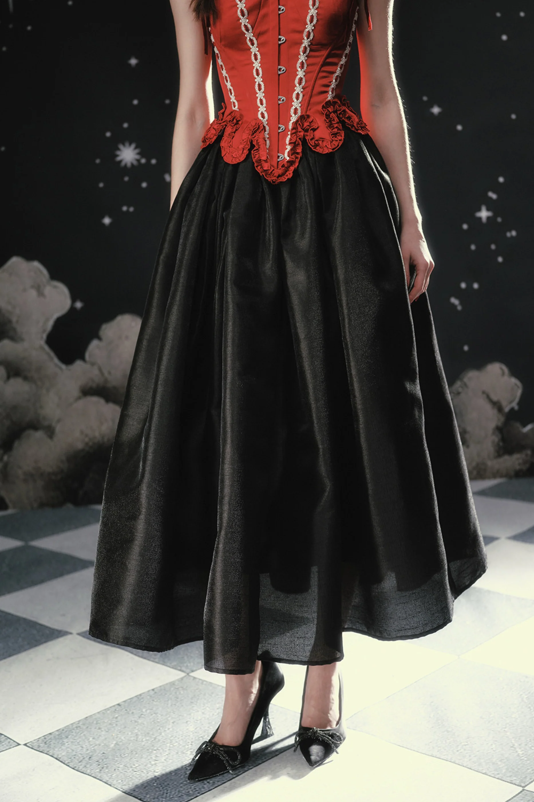 Pearl Essent Satin Puffy Skirt - Image 10