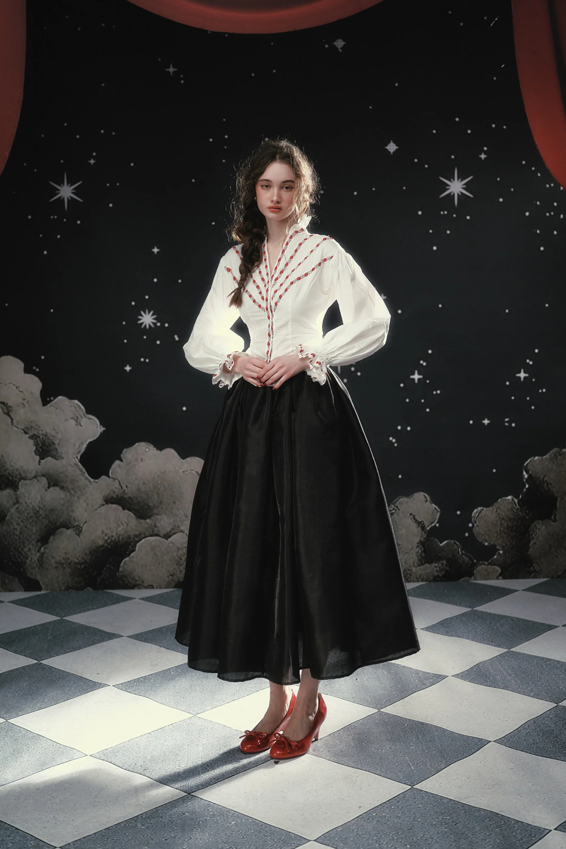 Pearl Essent Satin Puffy Skirt - Image 16