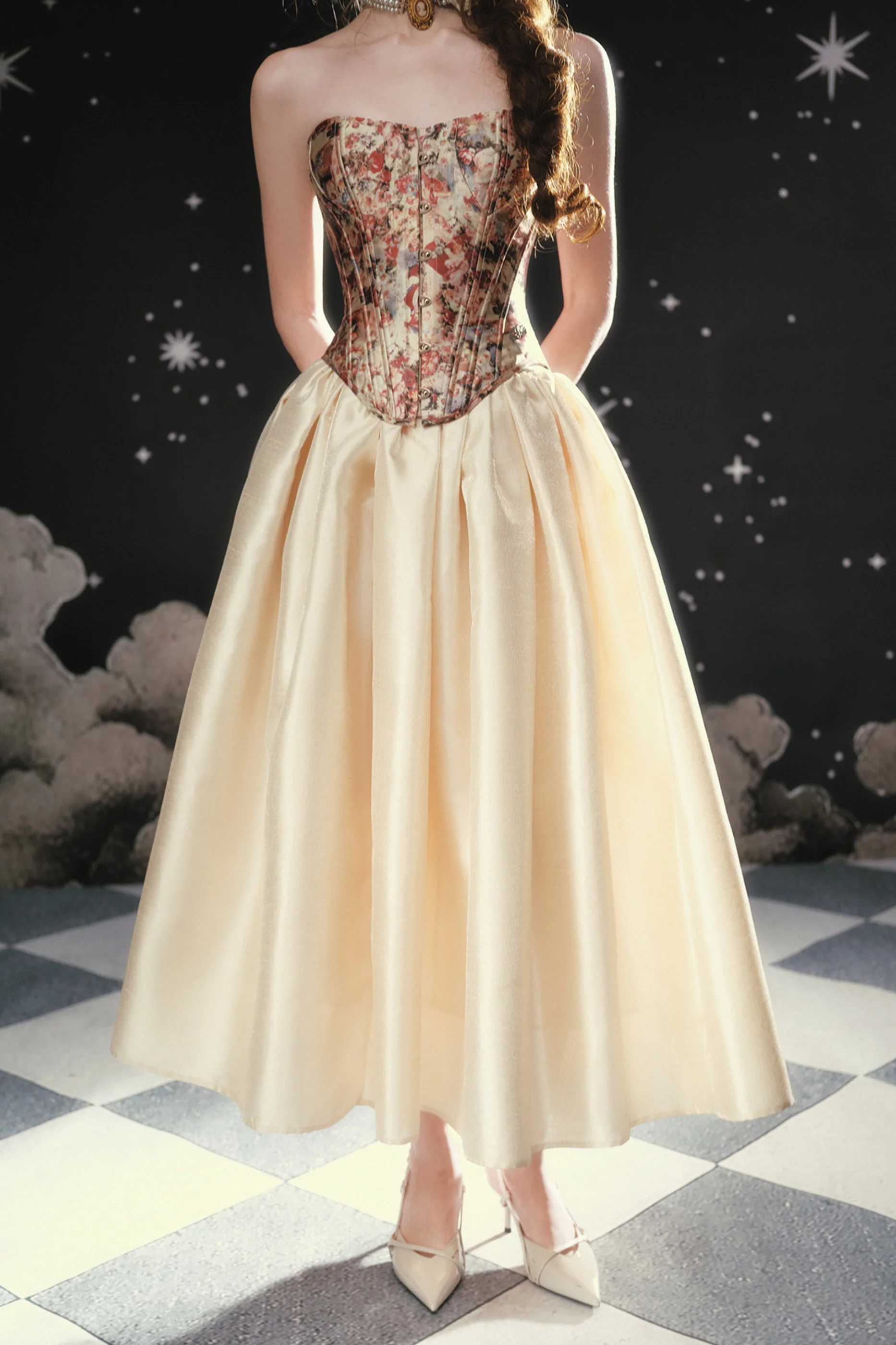 Pearl Essent Satin Puffy Skirt - Image 2