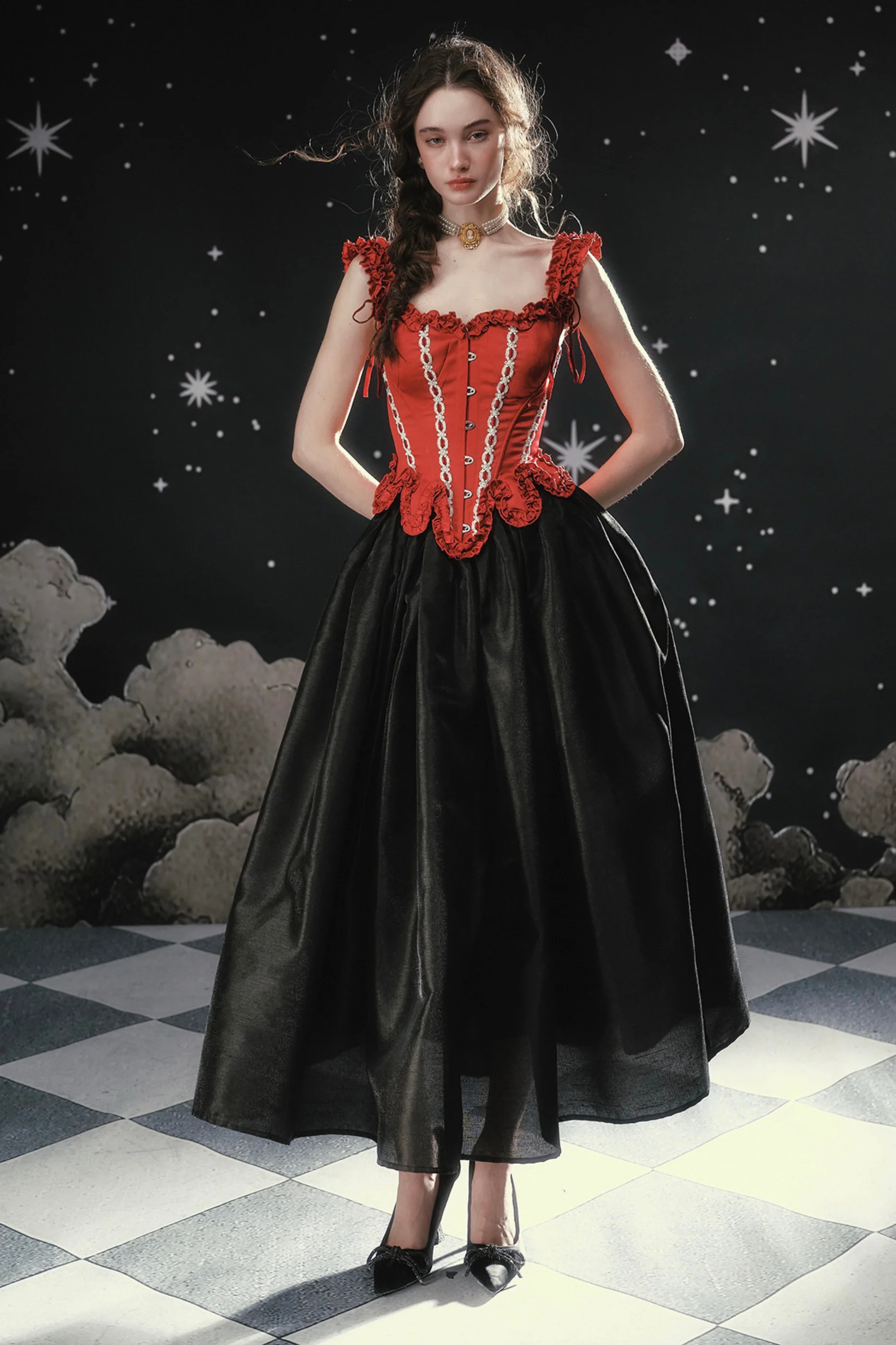 Pearl Essent Satin Puffy Skirt - Image 11
